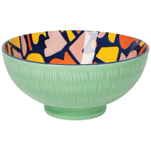 Doodle Stamped Bowl Large 8 inch