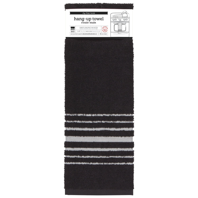 Hang-Up Black Dishtowel
