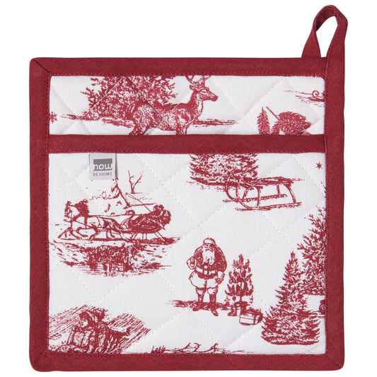 Winter Toile Classic Potholder