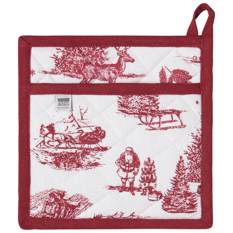 Winter Toile Classic Potholder