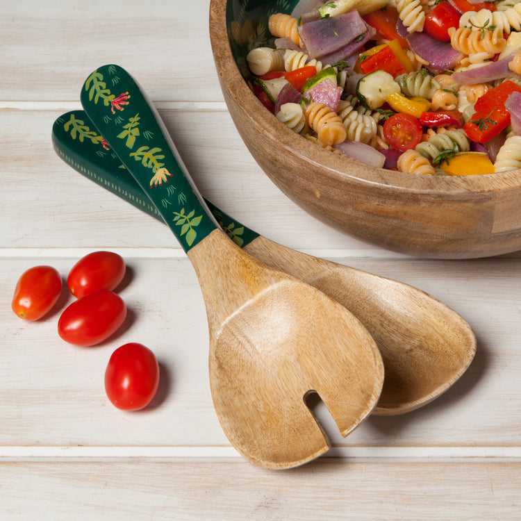 Boundless Mango Wood Salad Servers Set of 2
