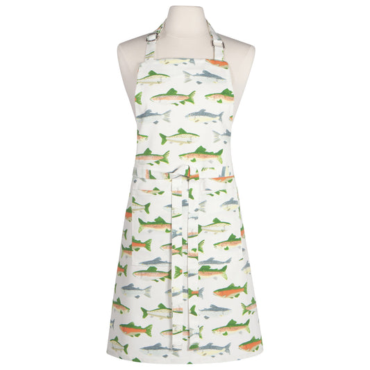 Gone Fishin Chef's Cotton Apron