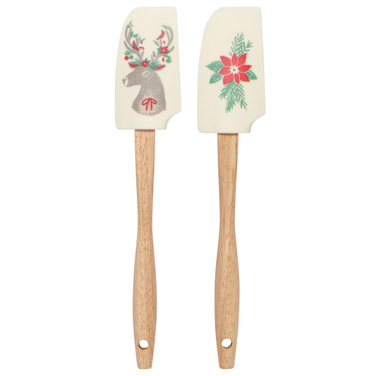 Dasher Deer Mini Silicone Spatulas Set of 2