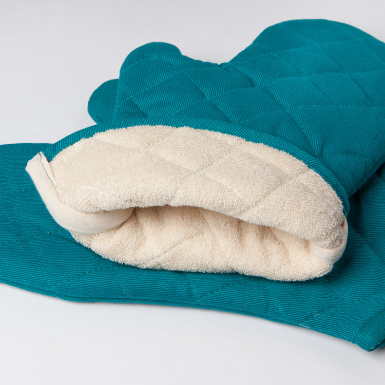 Superior Peacock Green Oven Mitt