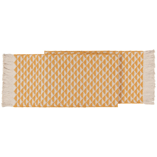 Ochre Everett Table Runner 72 Inches