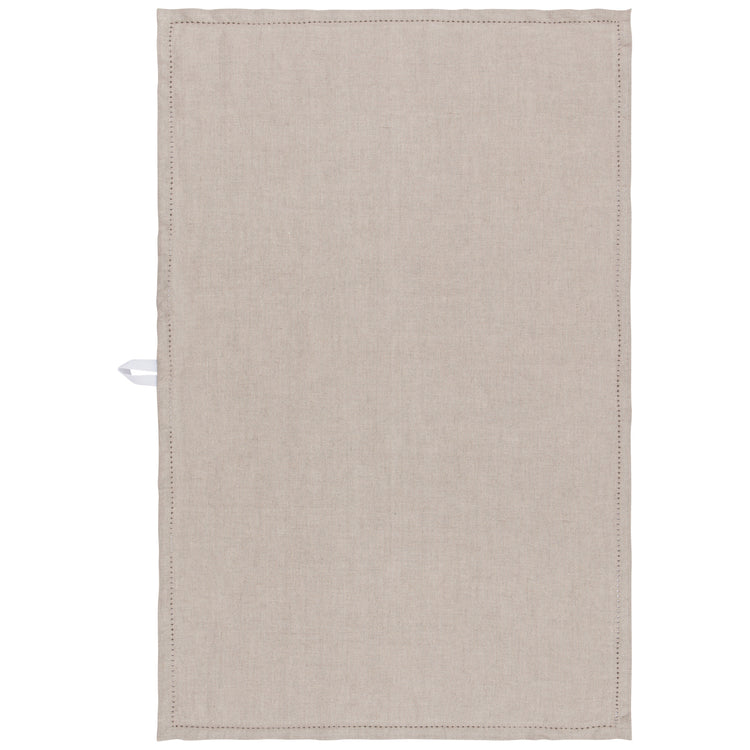 Natural hemstitch Linen Dishtowel