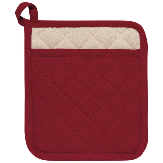 Superior Carmine Red Pocket Potholder