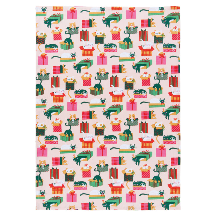 Let it Meow Dishtowels Set of 20 with Counter Display Unit