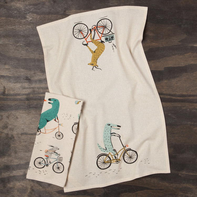 Wild Riders Printed Dishtowel Set of 2