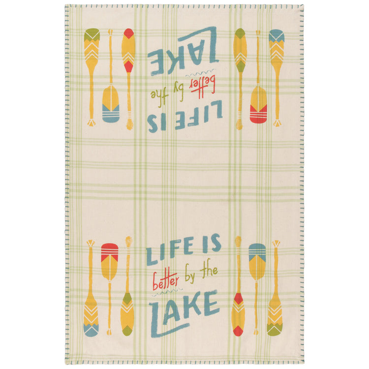 Lake Life Cotton Dishtowel