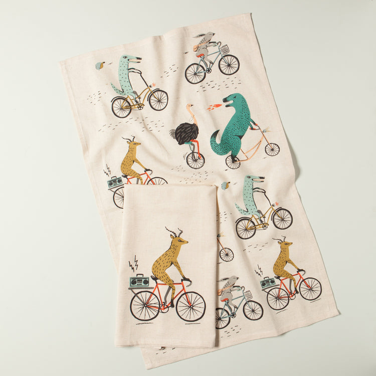 Wild Riders Printed Dishtowel Set of 2
