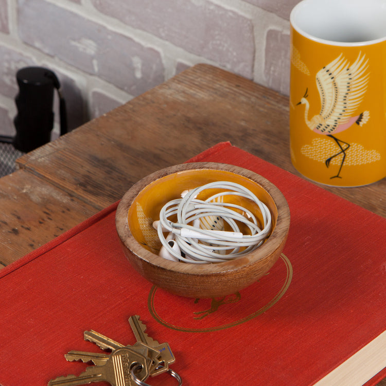 Flight Of Fancy Mango Wood Mini Bowl