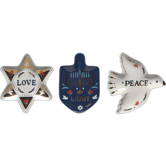 Love & Light Shaped Dishes Set of 3