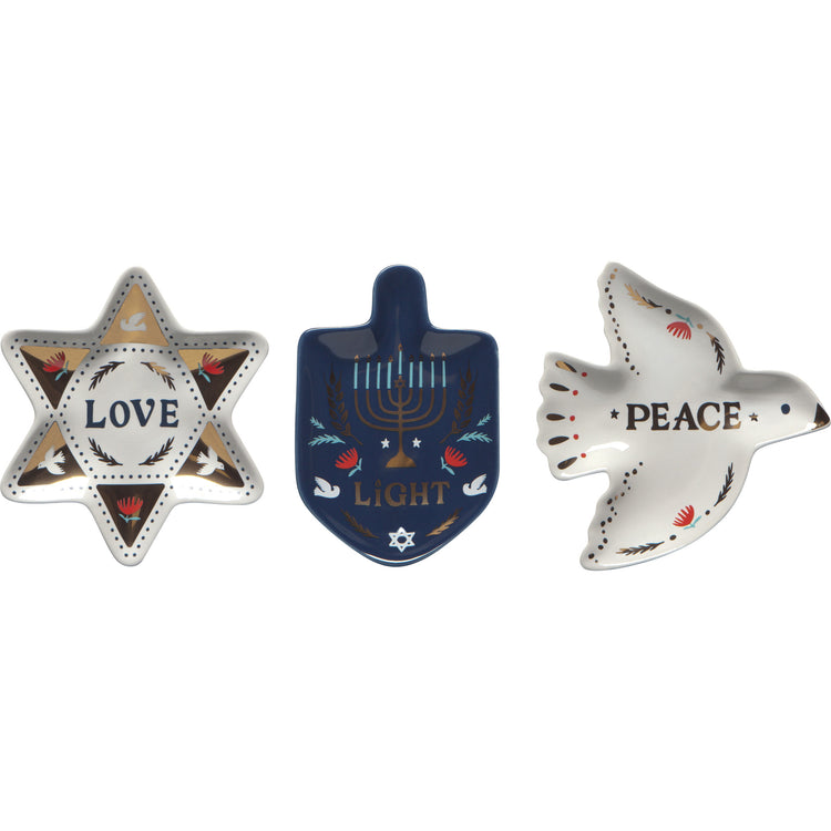 Love & Light Shaped Dishes Set of 3