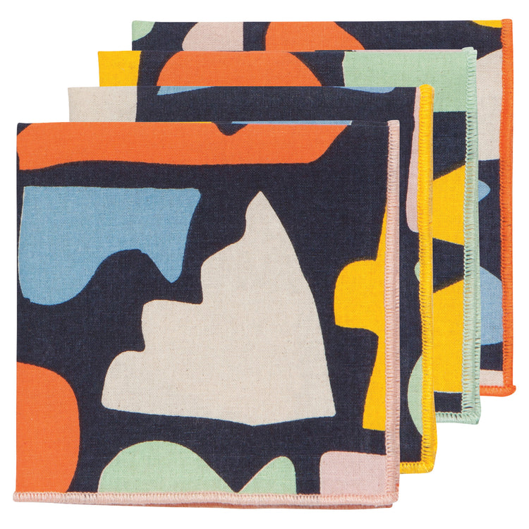 Doodle Cocktail Napkins Set of 4