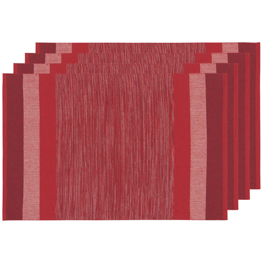 Second Spin Chili Red Check Placemats Set of 4