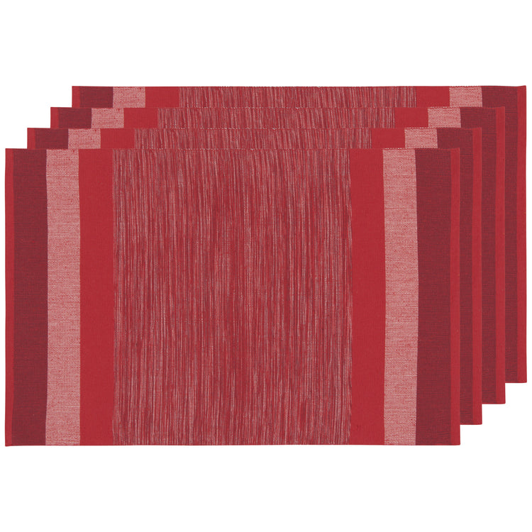 Second Spin Chili Red Check Placemats Set of 4
