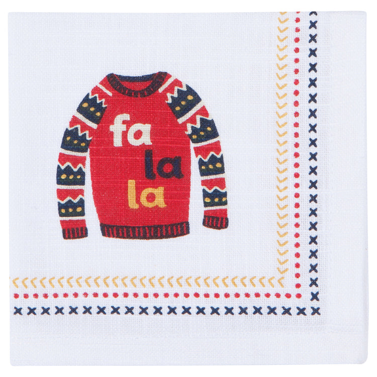 Ugly Christmas Sweaters Cocktail Napkins Set of 4