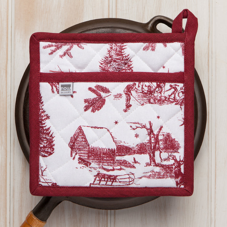 Winter Toile Classic Potholder