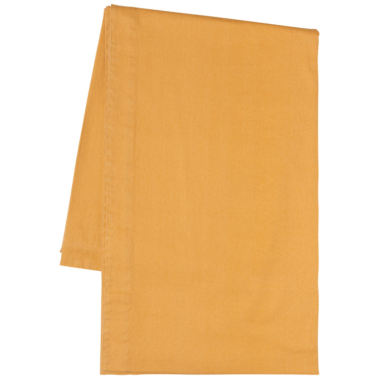 Ochre Stonewash Tablecloth 90 x 60 inches