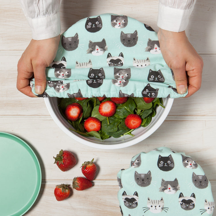 Cats Meow Bowl Covers Set of 2