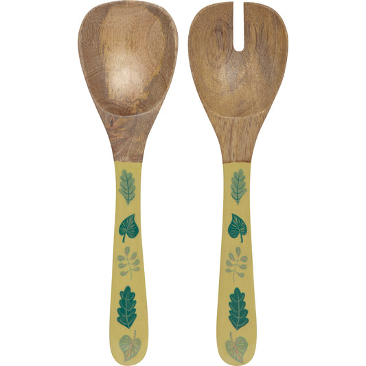 Haven Mango Wood Salad Servers Set of 2