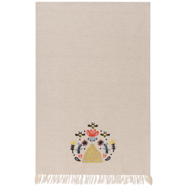 Frida Embroidered Dishtowel