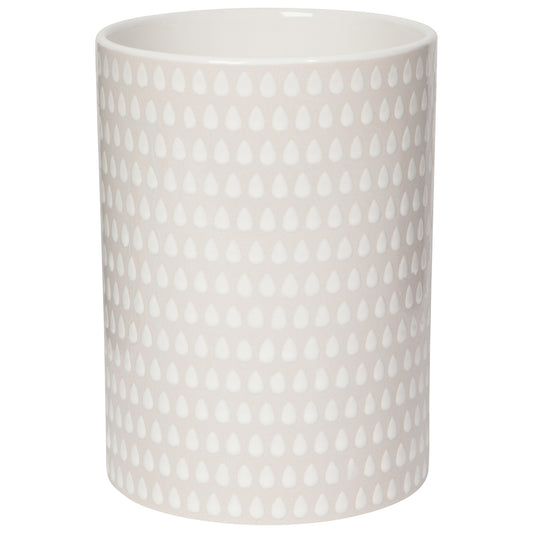 White Cloudburst Utensil Crock