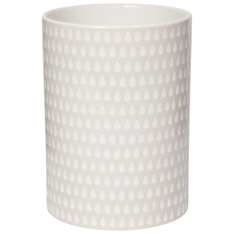 White Cloudburst Utensil Crock