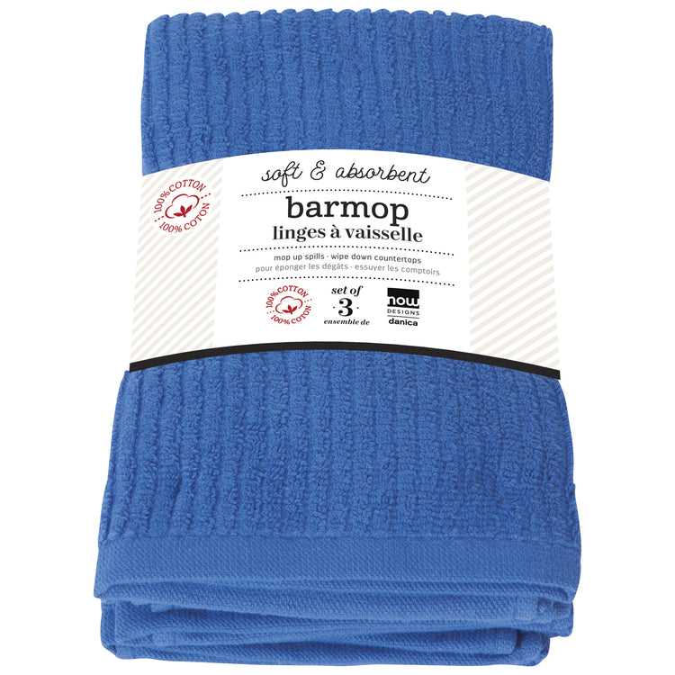 Barmop Royal Blue Dishtowels Set of 3
