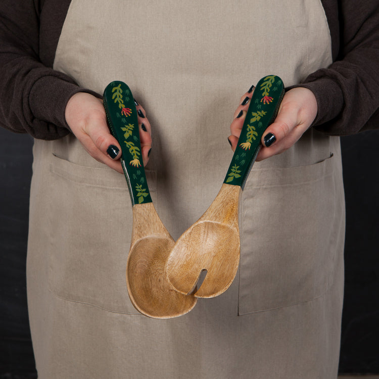 Boundless Mango Wood Salad Servers Set of 2