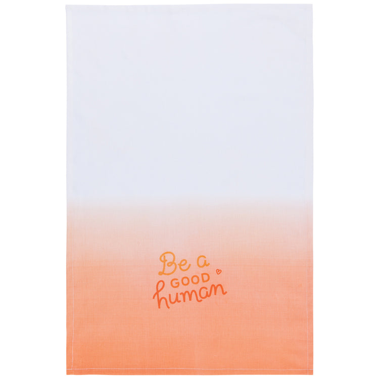 Be A Good Human Printed Cotton Dishtowel