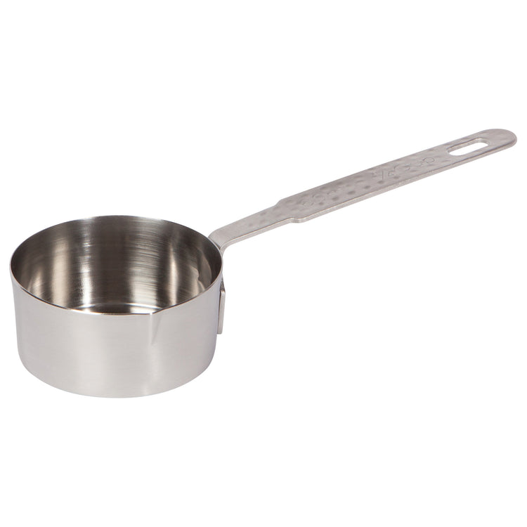 Silver Hammered Hammered Measuring Cups Set of 4