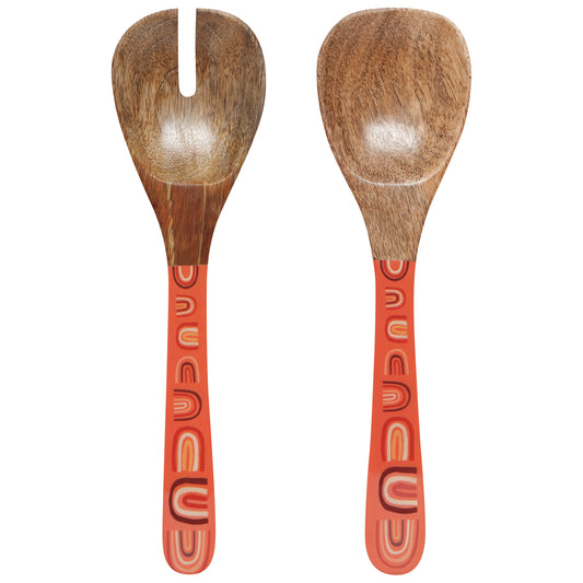 Solstice Mango Wood Salad Server Set of 2