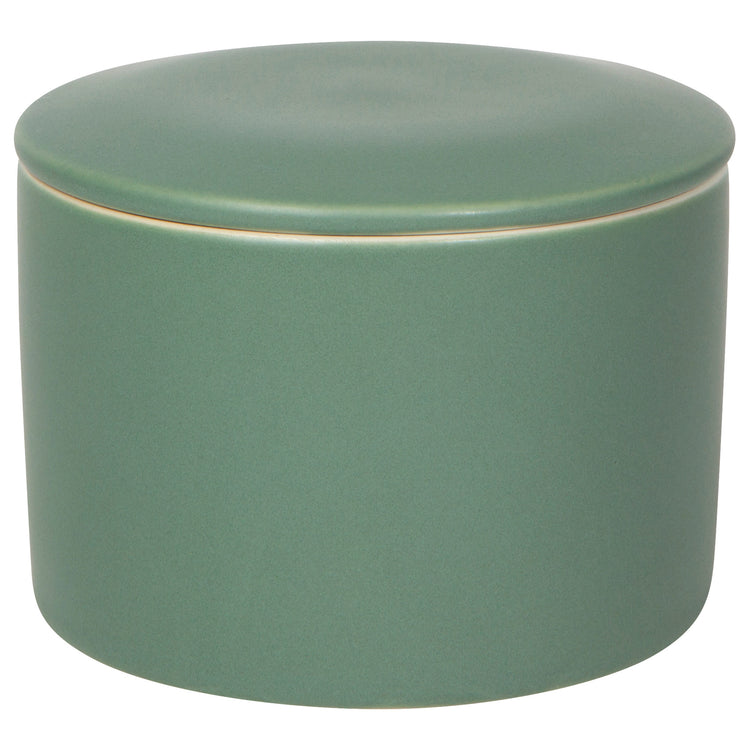 Matte Elm Green Butter Crock