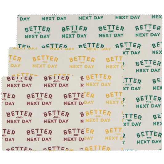 Better The Next Day Beeswax Wrap Set of 3