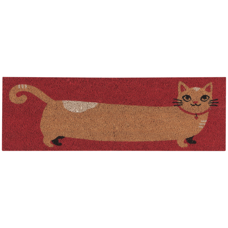 Purrfect Welcome Half Size Demi Doormat