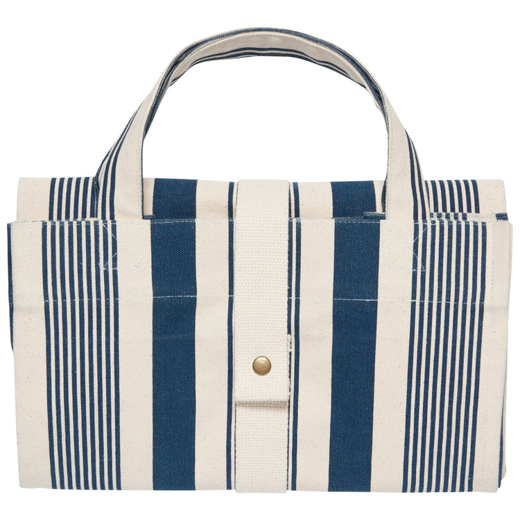 Navy Stripe Shopping Trolley