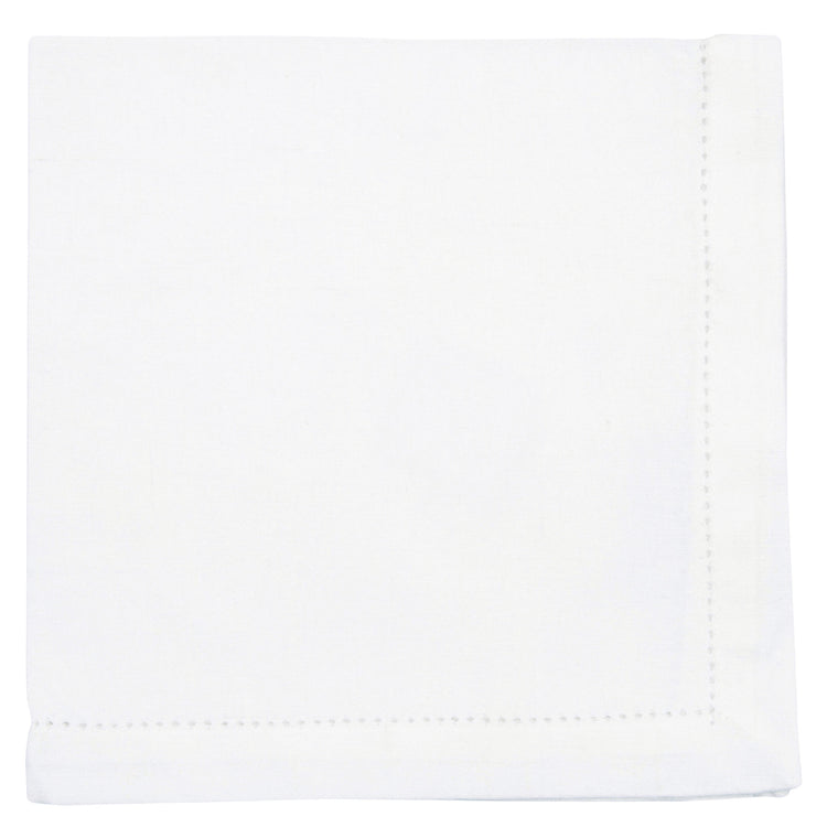 Hemstitch White Napkins Set of 12