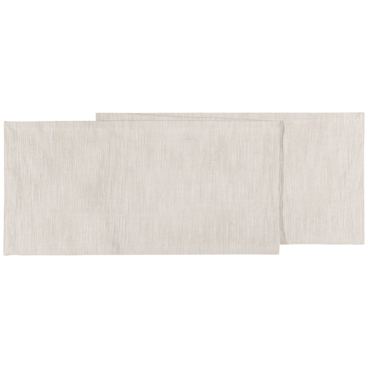 Dove Gray Ridge Chambray Table Runner