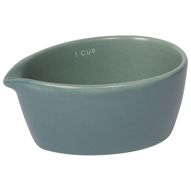 Leaf Stoneware Measuring Cups Set of 4