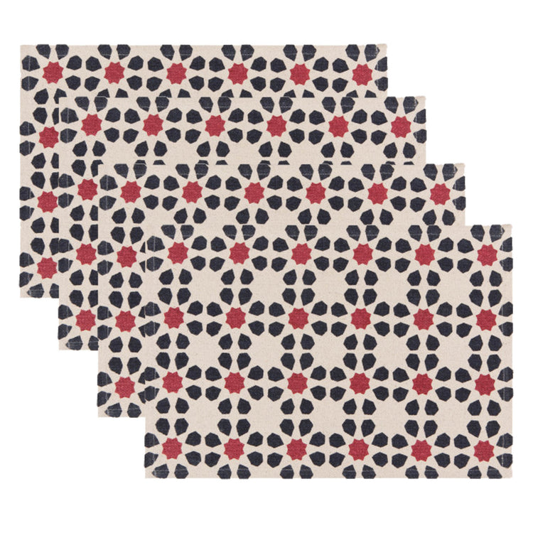 Mosaic Midnight Wine Placemats Set of 4