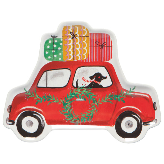 Winter Wheels Shaped Dish