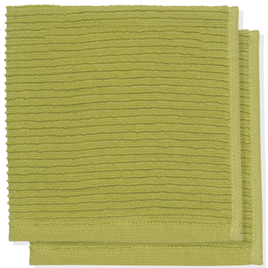Ripple Cactus Green Dishcloths Set of 2