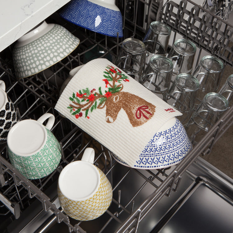 Dasher Deer Swedish Sponge Cloth
