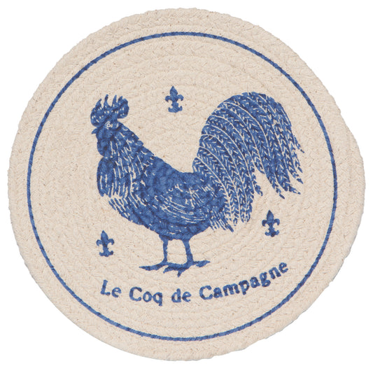 Rooster Francaise Braided Trivet