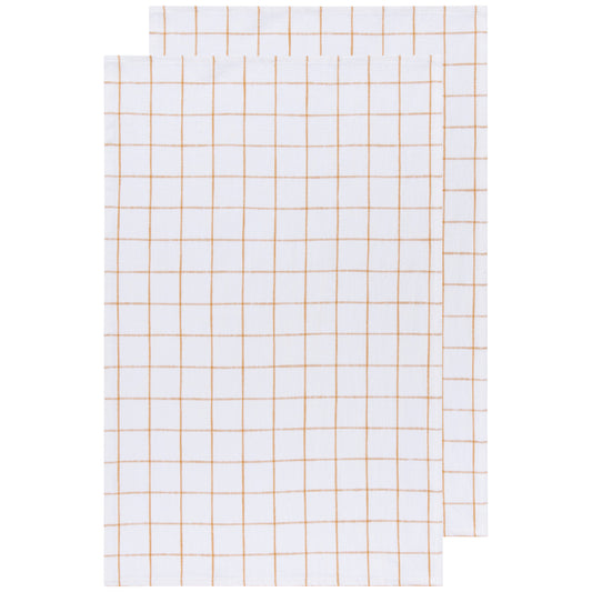Ochre Vintage Wash Dishtowels Set of 2