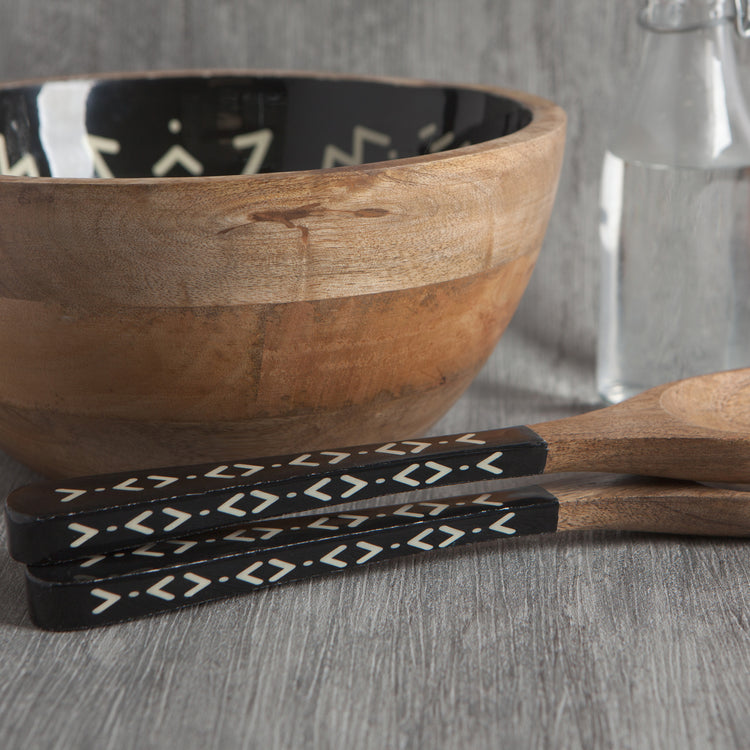 Ziggy Mango Wood Salad Servers Set of