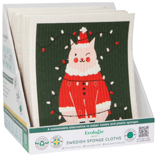 Holiday Swedish Sponge Cloth Counter Display Unit