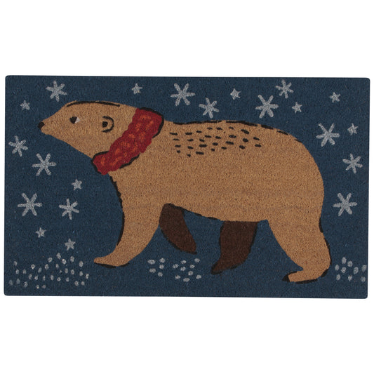 Winter Wilderland Coir Fibre Doormat